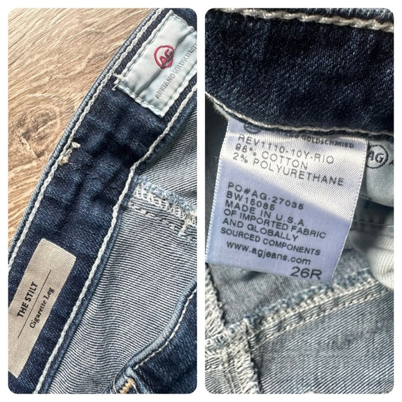 ✨HP✨ •AG• Adriano Goldschmied The Stilt Cigarette Leg jeans - Picture 6 of 8